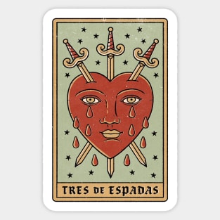 Tres de Espadas Sticker